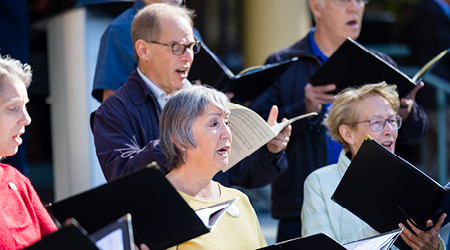 Richmond Orchestra & Chorus Association performing during last year’s opening ceremony