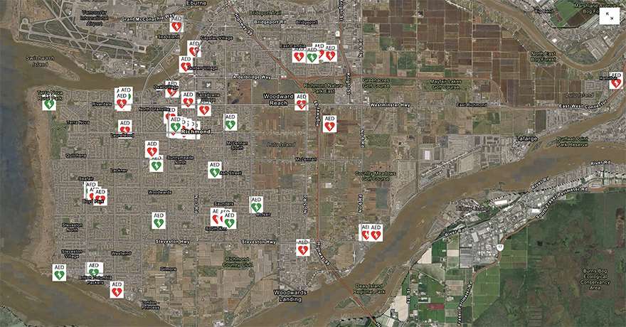 AED Map Overview