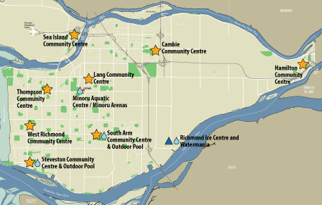 Map Of Richmond Bc City Of Richmond Bc - Locations Map