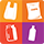 Icon Flex Plastic Bags, Glass, Aerosols