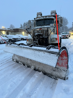 snow plow on Richmond street