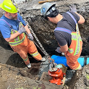 water maintenance overseeing construction