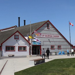View of the Gulf of Georgia Cannery