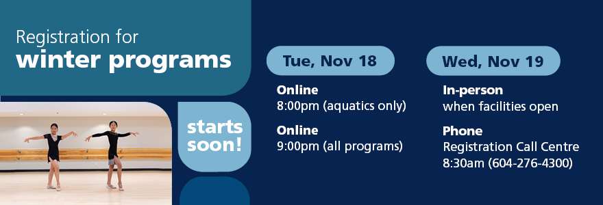 Hero Banner - Winter pre-registration