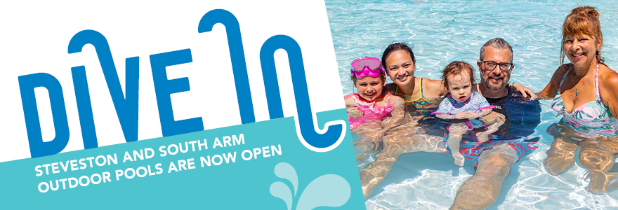 Hero banner - Outdoor pools open now