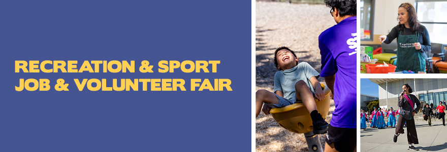 Hero banner - Recreation and Sport Job and Volunteer Fair