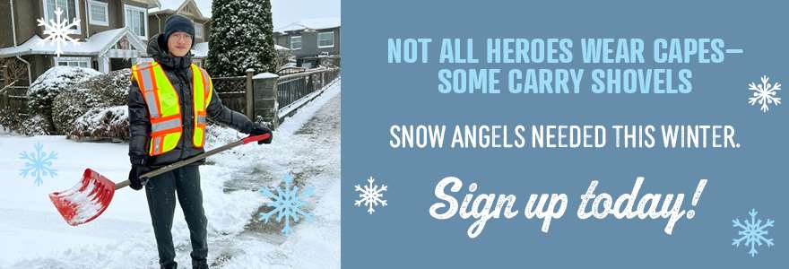Hero banner - Snow Angels volunteers