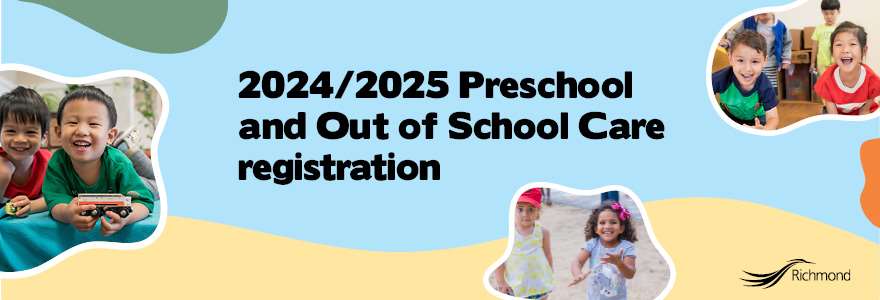 Preschool Out of School Care 2024-2025 web banner
