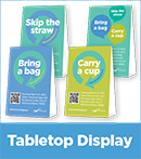 Single-Use Tabletop Display