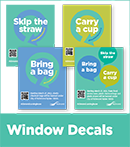 Single-Use Window Decals