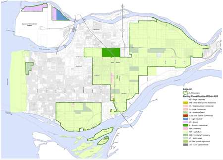 Richmond Bc Zoning Map City Of Richmond Bc - Agriculture In Richmond