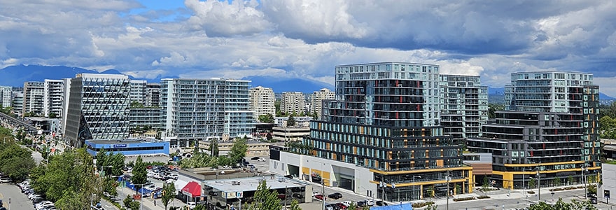 Aerial view of central Richmond 