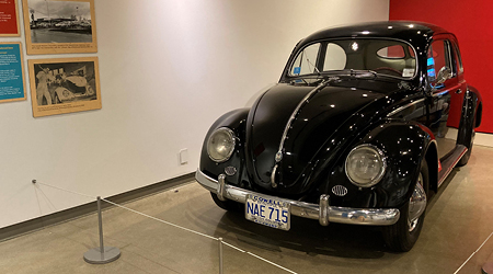 The star of the Family Treasures exhibition is the rare, black 1952 Volkswagen Beetle owned by the Cowell family, which was on display for decades at the family’s Volkswagen dealership in the Richmond Auto Mall