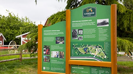 London Farm signage