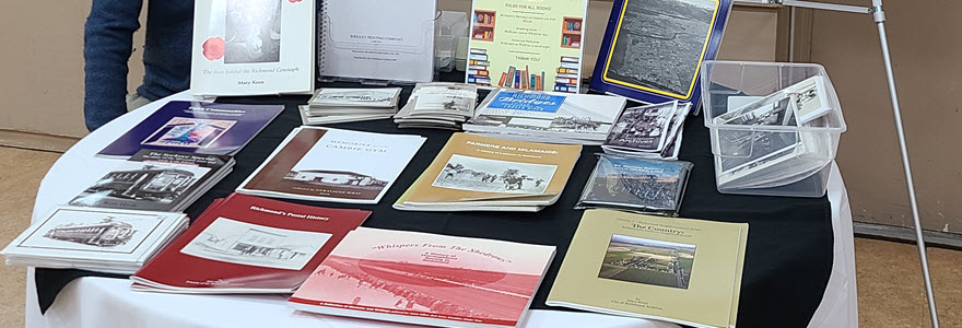 View of publications for sale by Richmond Archives