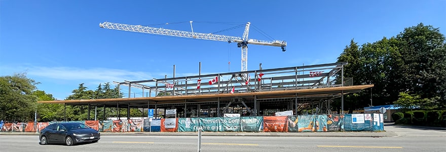 Steveston Community Centre and Library - Site Construction July 2025