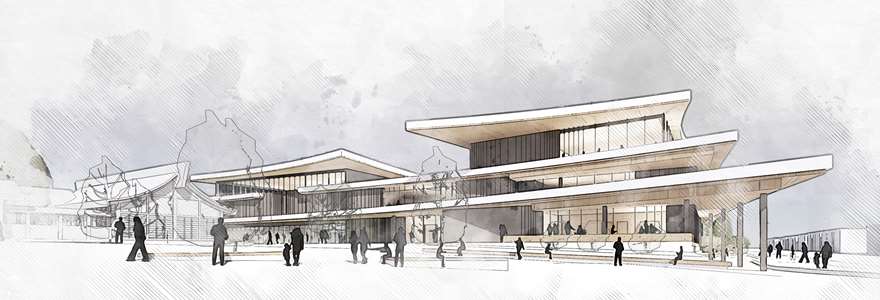 A rendering of what the new Steveston Community Centre will look like