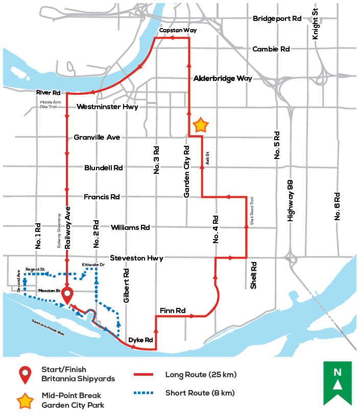 Map for Island City by Bike event