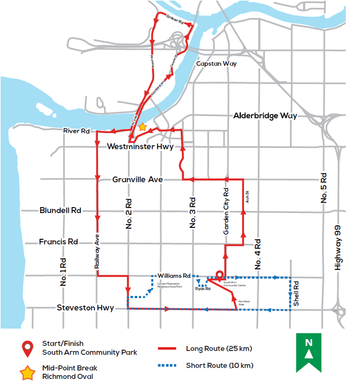Map for Island City by Bike event