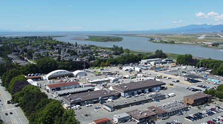 Overhead view of Richmond Works Yard Construction Project