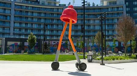 Richmond Skaters, a trio of playful, larger-than-life figures at Richmond Centre Plaza