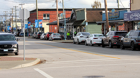 A view of parking in Steveson