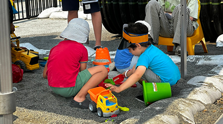 Children exploring Public Works Open House