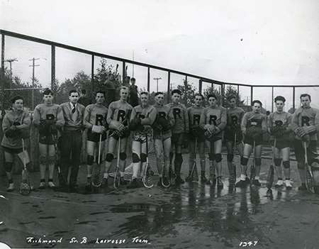 Richmond Sr. B Lacrosse Team 1947