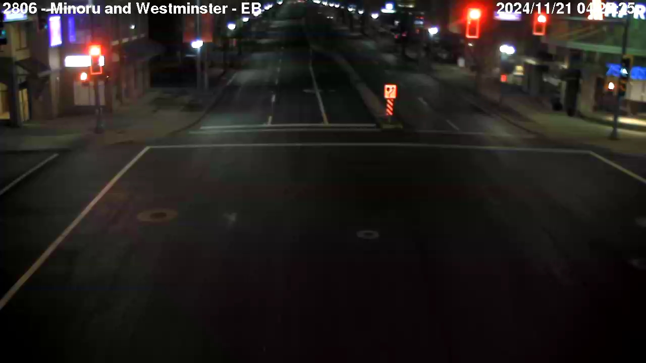 Live Camera Image: Minoru Boulevard at Westminster Highway Eastbound