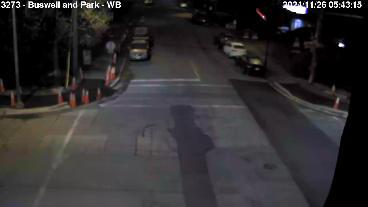 Live Camera Image: Buswell Street at Park Road Westbound