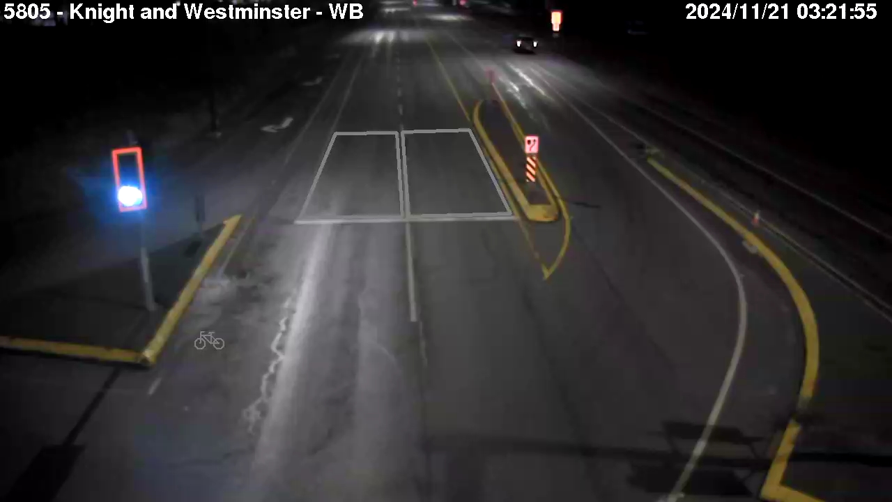 Live Camera Image: Knight Street at Westminster Highway Westbound