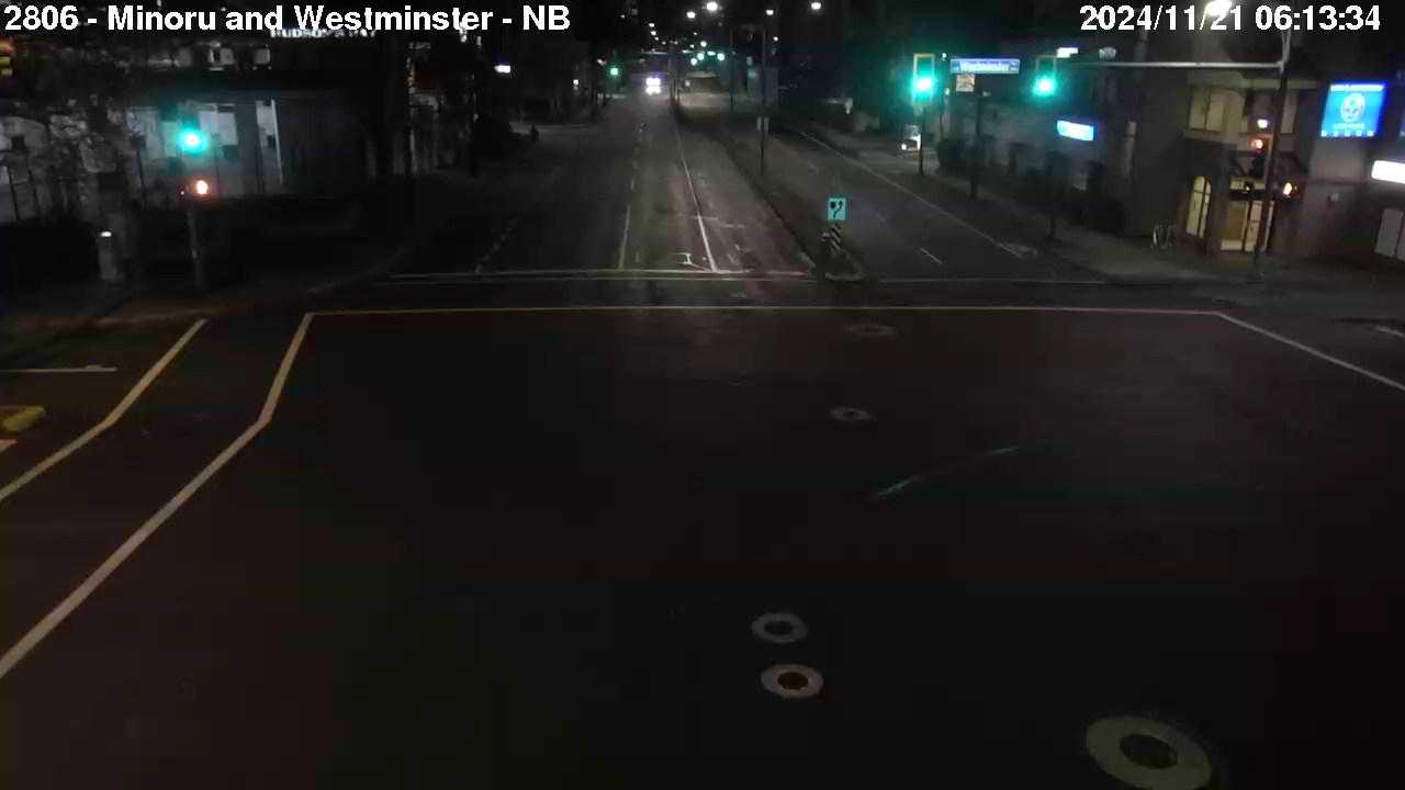 Live Camera Image: Minoru Boulevard at Westminster Highway Northbound