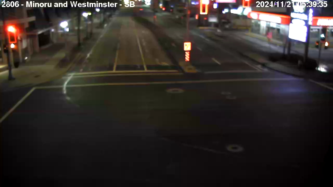 Live Camera Image: Minoru Boulevard at Westminster Highway Southbound