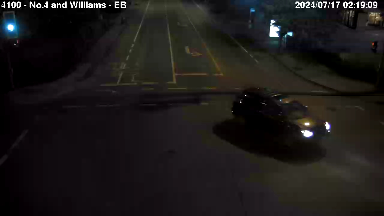 Live Camera Image: No. 4 Road at Williams Road Eastbound