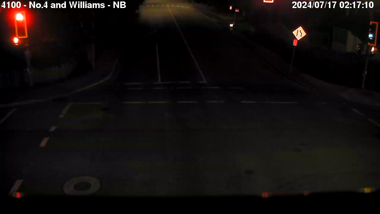 Live Camera Image: No. 4 Road at Williams Road Northbound