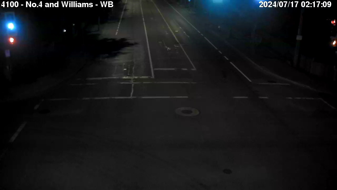 Live Camera Image: No. 4 Road at Williams Road Westbound